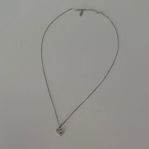 Elegant Silver Heart Pendant Necklace